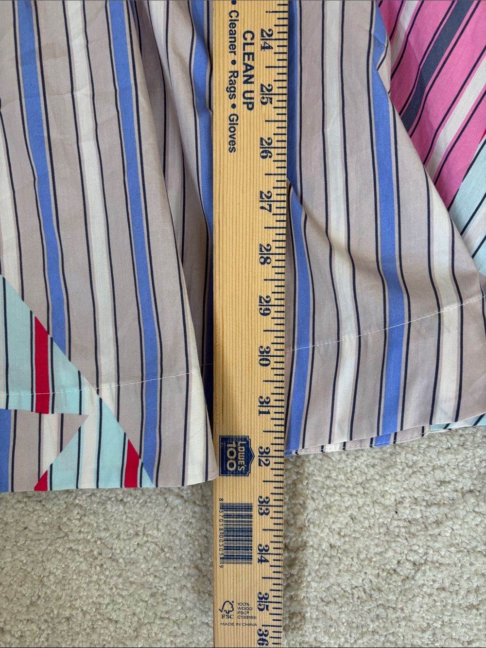 Anthropologie Vneck Striped Stretch Mini Dress Beach Travel College Womens Small - Picture 15 of 16